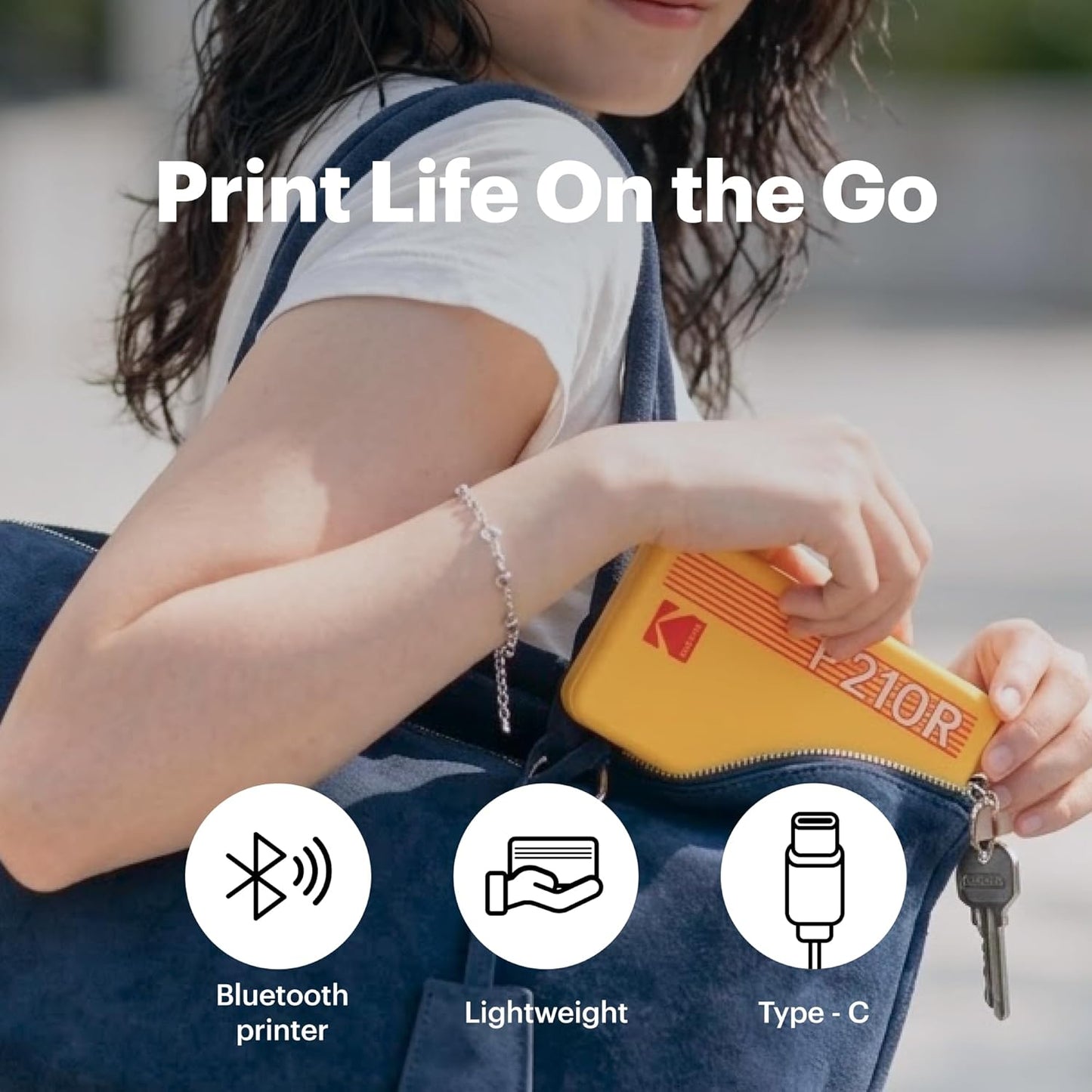 Mini 2 Retro 2X3 Portable Photo Printer, 38 Sheets, Bluetooth Smartphone Printer for Iphone & Android, Instant Color Prints, 4PASS Dye Sublimation, White